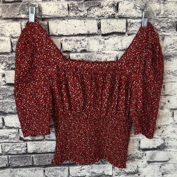 Universal Thread Floral Pattern Shirt Size Medium - Picture 2 of 8